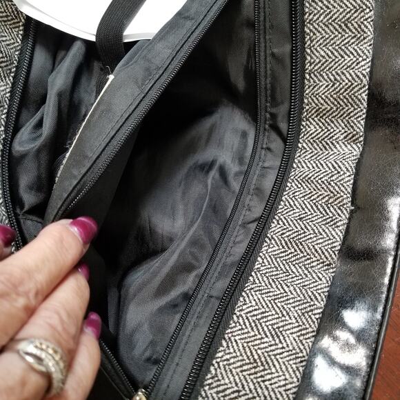 ads Attitude Design Style Houndstooth Women's Lap Top Bag Purse, Messenger Bag - Picture 11 of 13